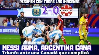 MESSI ARMA LOS DOS GOLES, JULIÁN Y LAUTARO TUMBAN A CANADÁ. ARGENTINA GANA, COPA AMÉRICA 2024