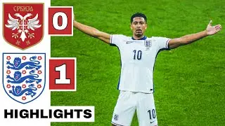 ⚪Serbia vs England (0-1) HIGHLIGHTS: Jude Bellingham GOAL | EURO 2024