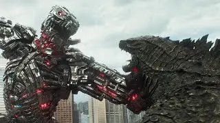 Godzilla vs. Kong / Mechagodzilla vs Godzilla Fight Scene | Movie CLIP 4K