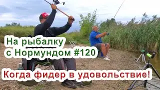 Когда фидер в удовольствие! / На рыбалку с Нормундом #120