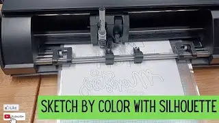 Sketching by Color with the Silhouette Cameo 5