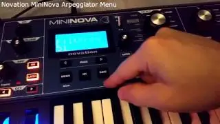 Novation Mininova Arpeggiator Menu