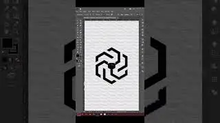 Abstract Lion face logo design process in Adobe illustrator speed art tutorial