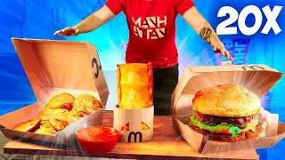 WE MADE McDonald's MENU X20 times / HUGE BIG MAC / CHICKEN NUGGETS / CHERRY PIE