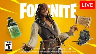 🔴 [LIVE] *NEW* FORTNITE UPDATE! (PIRATES OF THE CARIBBEAN EVENT)