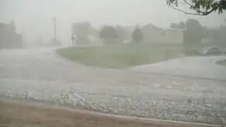 Heavy Rain & Hail - Plaster Rock New Brunswick - June 27,  2017