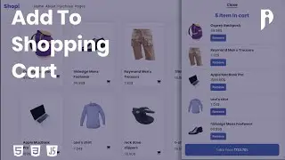 Add To Shopping Cart | HTML, CSS, and JavaScript tutorial