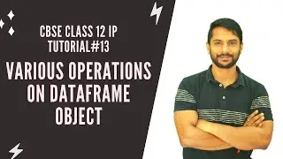 Class 12 Python Pandas | Adding, Deleting, Updating, Renaming Rows Columns Cells in DataFrame Object