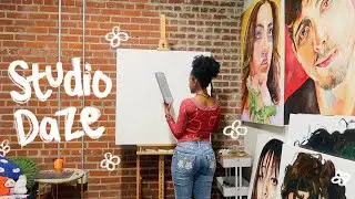 busy art vlog ✿ week in my life as an artist sketching and painting!