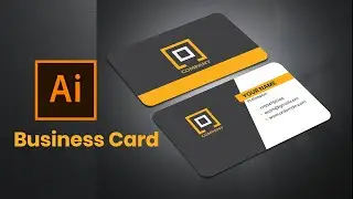 Business Card Design in Illustrator CC || Visiting Card Mockup Bangla Tutorial