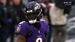 AFC Championship:  Lamar makes one of the most incredible plays you'll ever see!