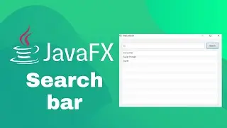 JavaFX and Scene Builder - Basic Java Search bar setup