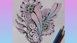 Easy zentangle art | step by step zentangle #zentangleart #art #pattern #howtodraw