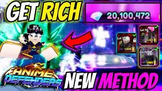 NEW *Insane* Method To 100% Get Rich In Anime Defenders Update 5..