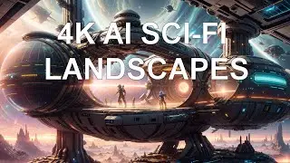 4K AI sci-fi landscapes