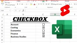 How to insert checkbox in excel | Excel Check Boxes using developer option | Excel checkbox