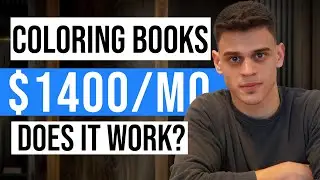 Make $1400 a Month Passive Income 2024 | Low Content Books | Coloring Books (Make Money Online)