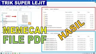 2 Cara Mudah Memecah File PDF Menjadi Beberapa File