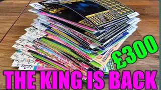 THE KING IS BACK £300 OF SCRATCHCARDS