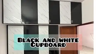 Black and white Cupboard design - TAMIL