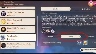 Genshin Impact - Inazuma City Phantom Flow event challenge: WaveBreaker (Hard)