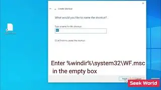 How to Create Shortcut of Windows Firewall with Advanced Security on Desktop