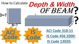 How to determine width & depth of beams|Thumb rule to design a beam|how to find depth& width of beam