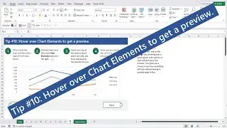 10 Tips For Excel Charts  Tip # 10  Hover over Chart Elements to get a preview