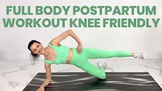 Postpartum Workout | 20 Minute HIIT Workout (Knee Friendly) Low Impact, NO Squats, NO Lunges