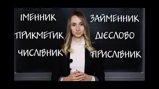 ЧАСТИНИ МОВИ [УКРАЇНСЬКА МОВА]