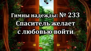 Гимны Надежды № 233  "Спаситель желает с любовью войти" | Караоке с голосом | Христианские песни