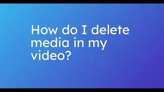 How do I delete media in my video on invideo AI?