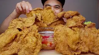 SUPER CRISPY HUGE CHICKEN SKIN | Balat Ng Manok Mukbang | MUKBANG ASMR