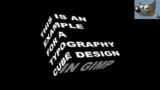 How to Put Text in a 3D Cube in Gimp