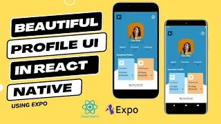 🔴Beautiful Profile Screen UI in React Native (Using Expo) || Beginner Project 🚀