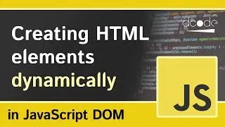 Document.createElement() - Javascript DOM