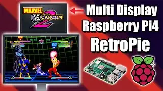 Dual Screen Raspberry Pi4 RetroPie Marquees!