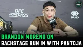 Brandon Moreno talks backstage run-in with Pantoja; Having to run from Brazil crowd