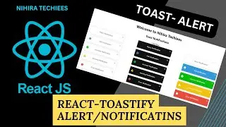 React JS Notifications using  react-toastify |  React JS Full Course