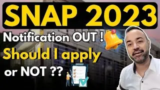 SNAP 2023 Notification OUT | Should I apply it nOT ? Top colleges through SNAP ?