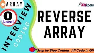 13 Write a Java program to reverse an integer array