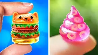 DIY Mini Burger 🍔🤏🏻 *We Bought Cutest TIKTOK Viral Fidgets*