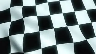 Checker Flag Waving Animation Loop