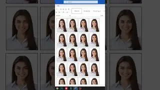 Passport Size Photo in Ms Word #laptop #computer #photo #reels #viral #shorts