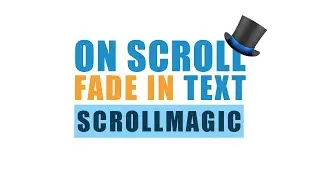 Fade in text on scroll using Scrollmagic