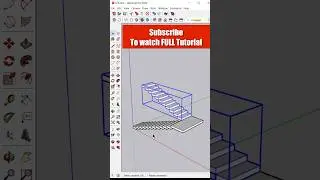 Staircase In 20 Seconds In SketchUp 🪜 