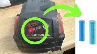 Milwaukee M18B6 18V 6 Ah batterie not won`t charging repair replacing dead cells 18650