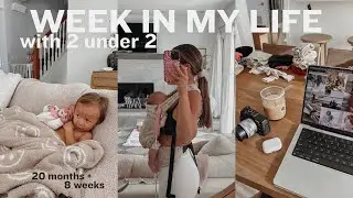 WEEK IN MY LIFE as a SAHM of 2 under 2 | work life, friend's wedding, mom wins + struggles