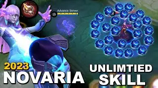 NOVARIA UNLIMTIED SKILL  BUILD  | NOVARIA BEST BUILD 2023 | MLBB