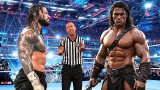 WWE 2K24 - Roman Reigns vs Barbarian - FULL MATCH | WWE Aug 12, 2024